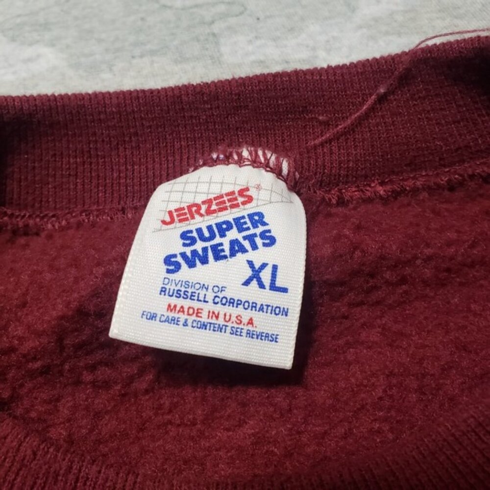 Vintage Destination Sweatshirt Mens XL Red Pullover Long Sleeve Made In USA - Picture 4 of 9